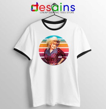 Dolly Parton Retro Style Ringer Tee Country Music Vintage