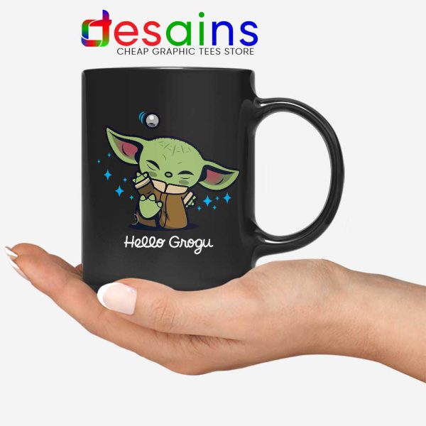 Grogu Baby Yoda Black Mug Mandalorian The Child Coffee Mugs