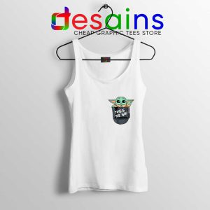 Grogu Pocket Helmet Tank Top Baby Yoda Mandalorian Tops