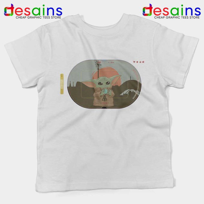 Grogu Target Mando White Kids Tee Star Wars Disney+ Youth Tshirts