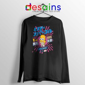 Homer Simpson Mr Sparkle Black Long Sleeve Tee Rising Sun