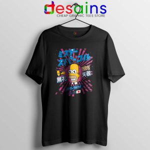 Homer Simpson Mr Sparkle Black Tshirt Rising Sun Tee Shirts