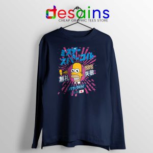 Homer Simpson Mr Sparkle Navy Long Sleeve Tee Rising Sun