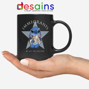 Immigrants Stitch Black Mug Hamilton We Get The Job Done Coffee Mugs