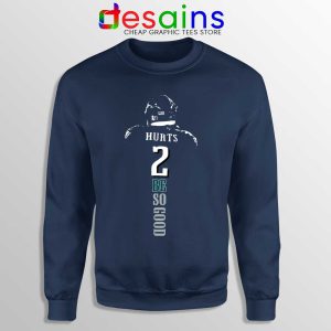 Jalen Hurts Philadelphia Navy Sweatshirt Eagles NFL Merch