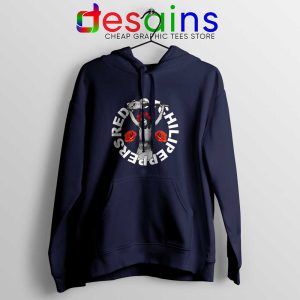 John Frusciante Guitar Navy Hoodie Red Hot Chili Peppers Jacket