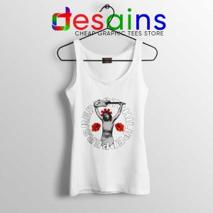 John Frusciante Guitar White Tank Top Red Hot Chili Peppers Tops