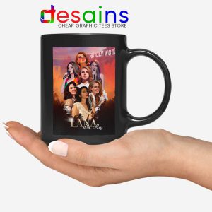 Lana Del Rey Hollywood Black Mug Born to Die Coffee Mugs