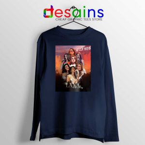 Lana Del Rey Hollywood Navy Long Sleeve Tee Born to Die T-shirts