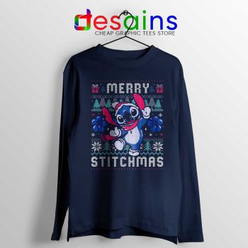 Merry Stitcmas Long Sleeve Tee Stitch Ugly Christmas
