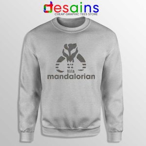 Mythosaur Skull Adidas Sport Grey Sweatshirt Mandalorian Symbol