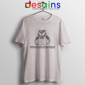 Mythosaur Skull Adidas Sport Grey Tshirt Mandalorian Symbol Tees
