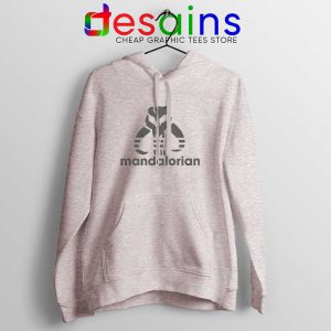 Mythosaur Skull Adidas sport Grey Hoodie Mandalorian Symbol Jacket