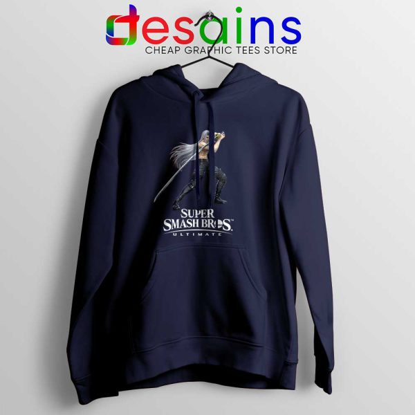 Sephiroth 2 Navy Hoodie Super Smash Bros Ultimate Jacket