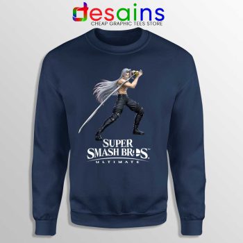 Sephiroth 2 Navy Sweatshirt Super Smash Bros Ultimate Sweaters