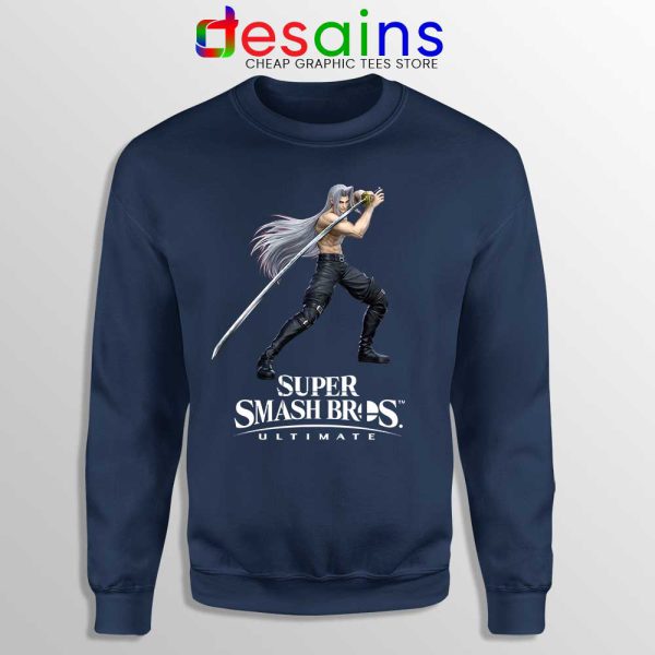 Sephiroth 2 Navy Sweatshirt Super Smash Bros Ultimate Sweaters
