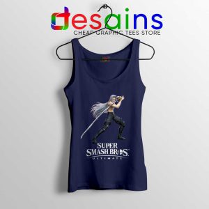 Sephiroth 2 Navy Tank Top Super Smash Bros Ultimate Tops