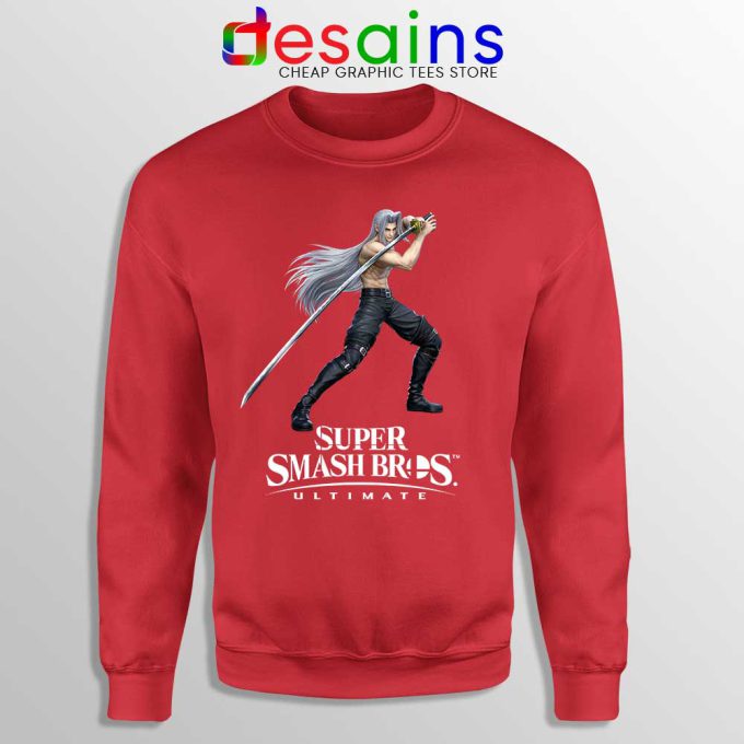 Sephiroth 2 Red Sweatshirt Super Smash Bros Ultimate Sweaters