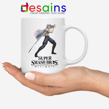 Sephiroth 2 White Mug Super Smash Bros Ultimate Coffee Mugs