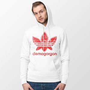 Stranger Things Demogorgon Adidas White Hoodie Netflix