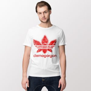 Stranger Things Demogorgon Adidas White Tshirt Costume