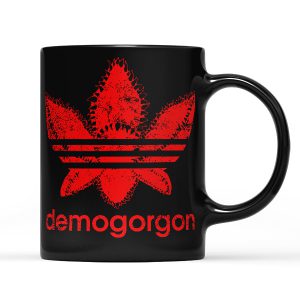 Stranger Things Mouth Demogorgon Adidas Black Mug 11oz