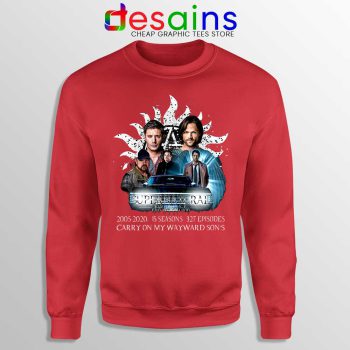 Supernatural Family Red Sweatshirt Dont End With Blood 4W Sweaters
