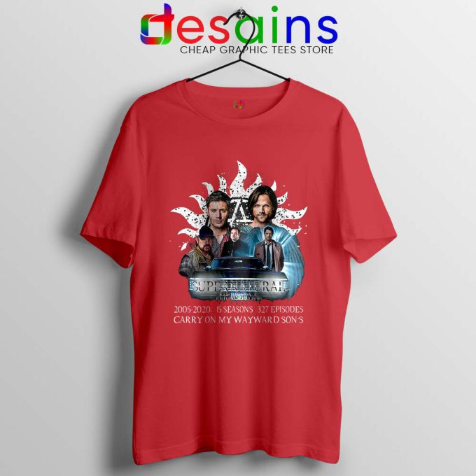 Supernatural Family Red Tshirt Dont End With Blood 4W Tee Shirts