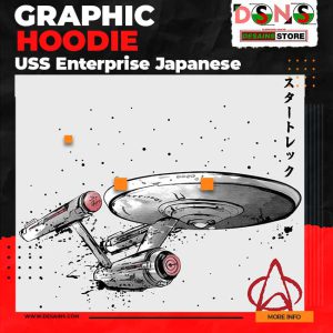 USS Enterprise Japanese Hoodie - Star Trek Anime Style