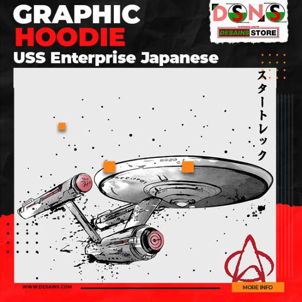 USS Enterprise Japanese Hoodie - Star Trek Anime Style