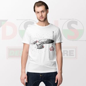 USS Enterprise Japanese Style T-Shirt - Star Trek NCC-1701 Design