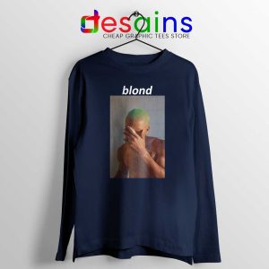 Blonde Frank Ocean Navy Long Sleeve Tee