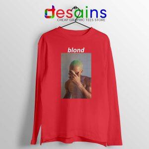 Blonde Frank Ocean Red Long Sleeve Tee