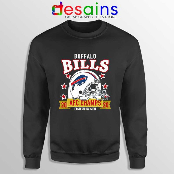 Buffalo Bills White Helmet Sweatshirt AFC East Champs