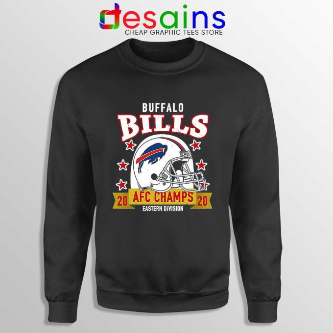 Buffalo Bills White Helmet Sweatshirt AFC East Champs