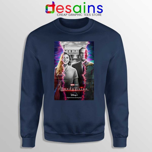 Buy Wandavision Poster Navy Sweatshirt Marvel