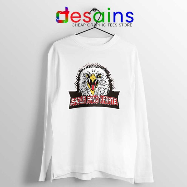 Cobra Kai Eagle Fang White Long Sleeve Tee Netflix