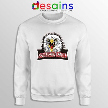 Cobra Kai Eagle Fang White Sweatshirt Karate Kid