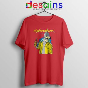 Cyberpunk 2077 Bugs Red T Shirt Cyberdrunk Graphic Tees