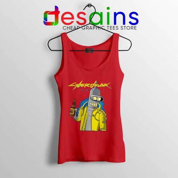 Cyberpunk 2077 Bugs Red Tank Top Cyberdrunk Tops