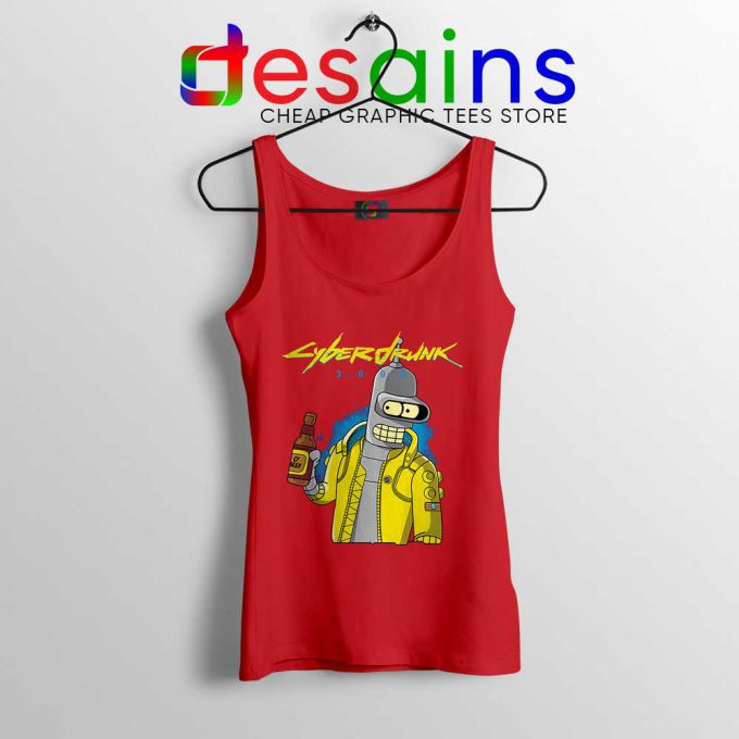 Cyberpunk 2077 Bugs Red Tank Top Cyberdrunk Tops