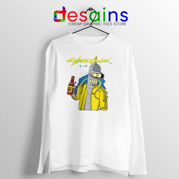 Cyberpunk 2077 Bugs White Long Sleeve Tee Graphic Shirts