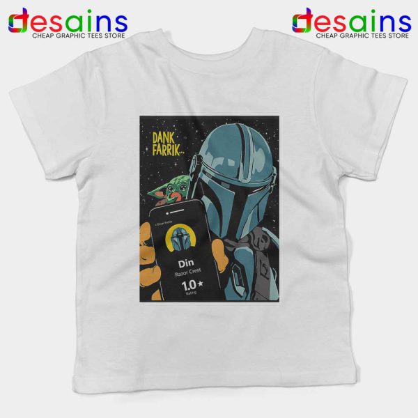 Dank Farrik Star Wars White Kids Tee The Mandalorian