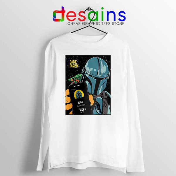 Dank Farrik Star Wars White Long Sleeve Tee The Mandalorian