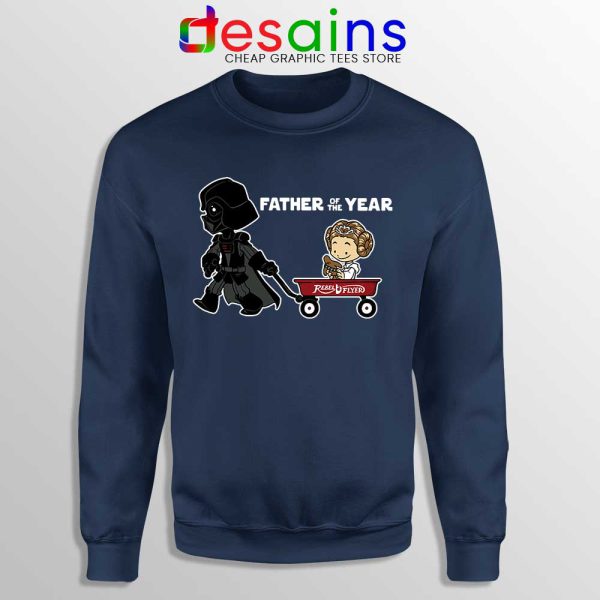 Darth Vader Toy Wagon Navy Sweatshirt Father