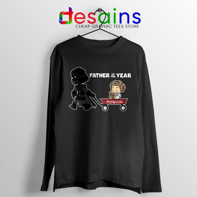 Darth Vader Wagon For 1 Black Long Sleeve Tee Father's Day