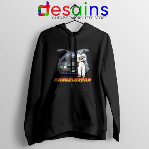 DeLorean Mando Black Hoodie The Mandalorian