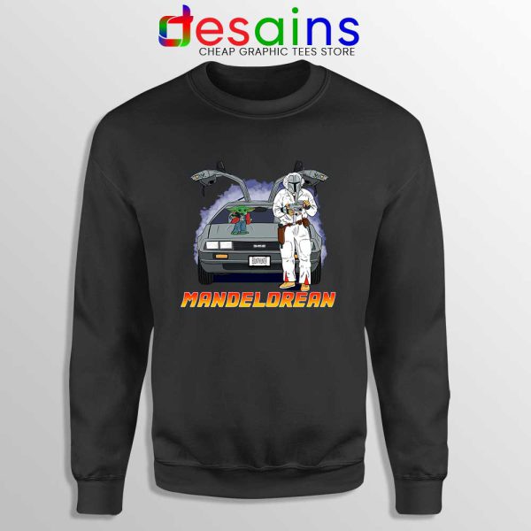 DeLorean Mando Black Sweatshirt The Mandalorian