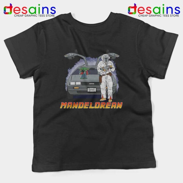 DeLorean Mando Kids Tee The Mandalorian Gifts