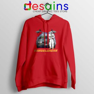 DeLorean Mando Red Hoodie The Mandalorian